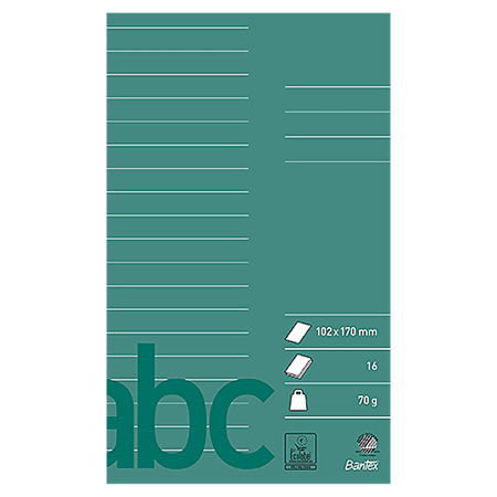 Skolhäfte Bantex 102x170 mm