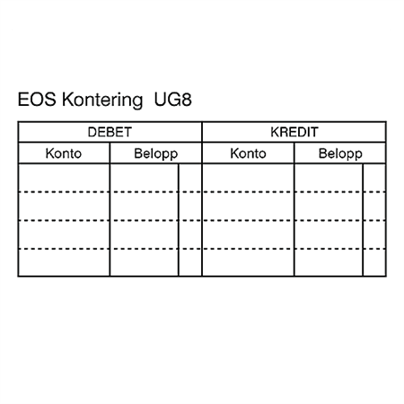 Stämpel Colop Kontering UG 8