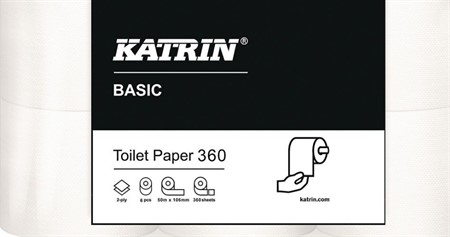 Toapapper Katrin 360 Basic 2-lag 42 rl