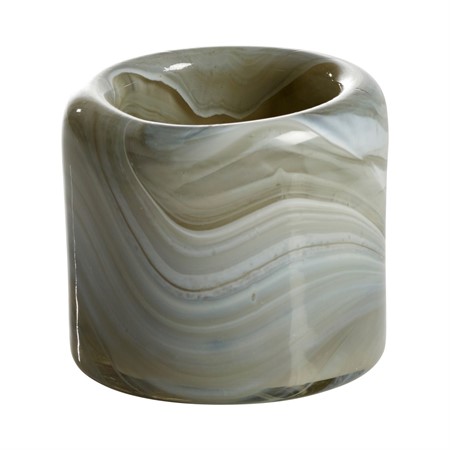 Ljuslykta Puro 9x9cm Beige