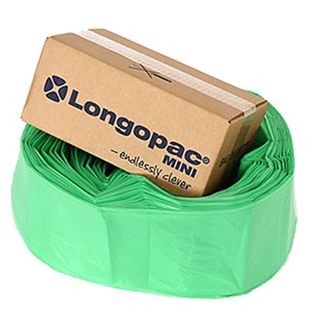 Sopsäcksslang Longopac Mini grön