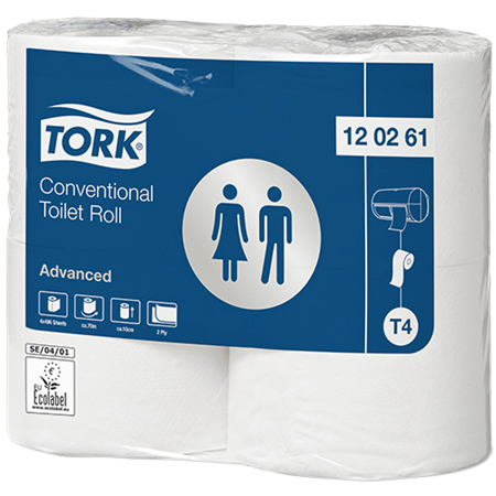 Toalettpapper Tork Extra långt T4 24 rl
