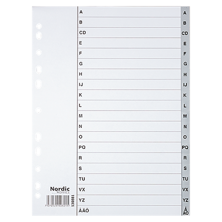 Register Nordic Office PP A4 A-Ö