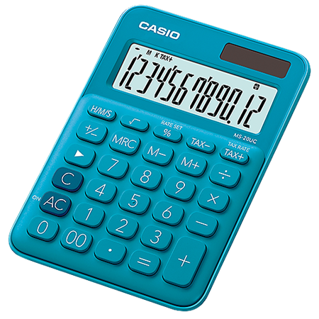 Bordsräknare Casio MS-20UC blå