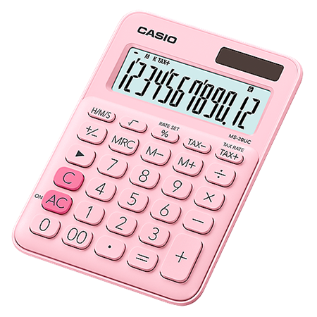 Bordsräknare Casio MS-20UC rosa