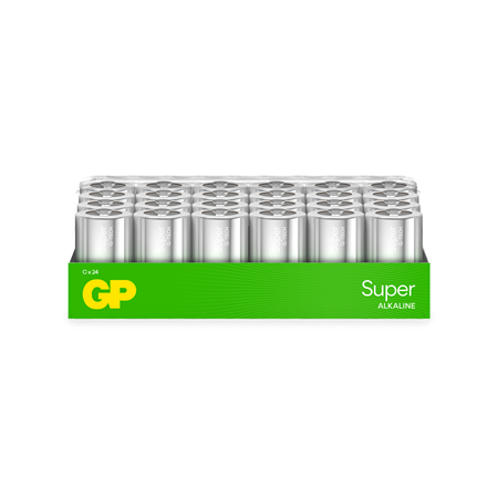 Batteri GP Super Alkaline C 24st/fp