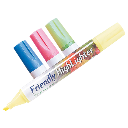 Överstrykningspenna Friendly Highlighter 4-set