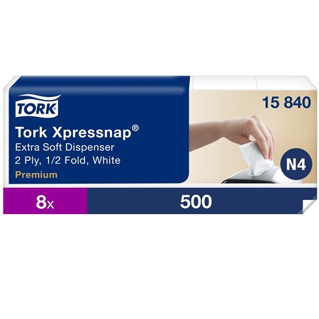 Dispenserservett Tork Xpressnap N4 500st/fp