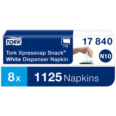 Servett Tork Xpressnap N10 vit 1125/fp
