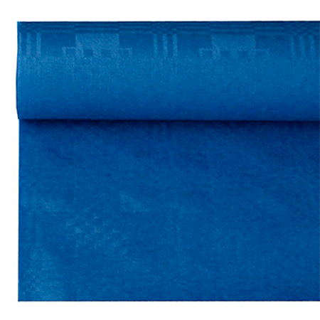Bordsduk Papstar Damast blå 1,2x8m