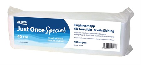 Engångsmopp Activa Just One Special 40cm 100st