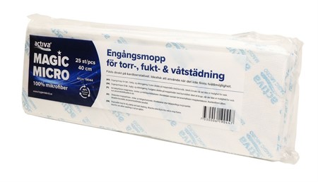 Engångsmopp Activa Magic Micro 40cm 25st/fp