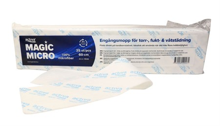Engångsmopp Activa Magic Micro 60cm 25st/fp