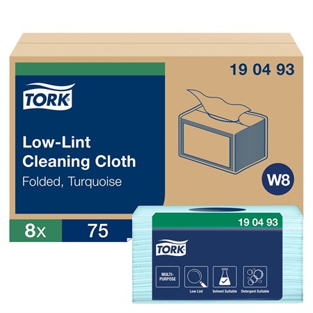 Rengöringsduk Tork Precision W8 Turkos 75/fp