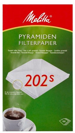 Kaffefilter Pyramid 202 100-pack