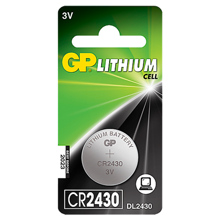 Knappcellsbatteri GP Litium CR2430