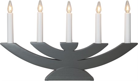 Adventsljusstake Navida 24x42cm Grafitgrå
