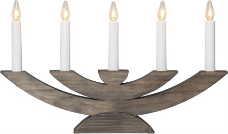 Adventsljusstake Navida 24x42cm Brun