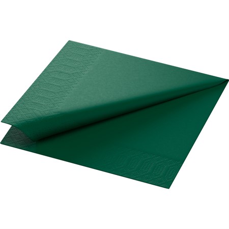 Servett 3-lags 33x33cm mörkgrön 125 st