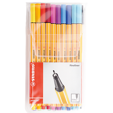 Fiberpenna Fineliner Stabilo point 88 20-set