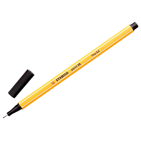 Fiberpenna Fineliner Stabilo point 88 svart