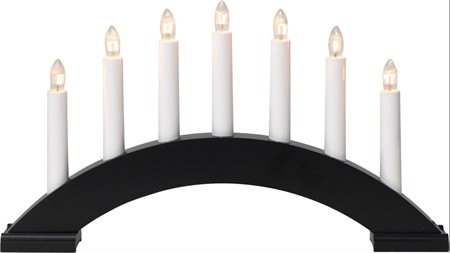 Adventsljusstake Bea 22x39cm Svart