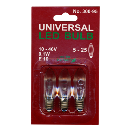 Reservlampa 4-25 ljus 3-pack LED