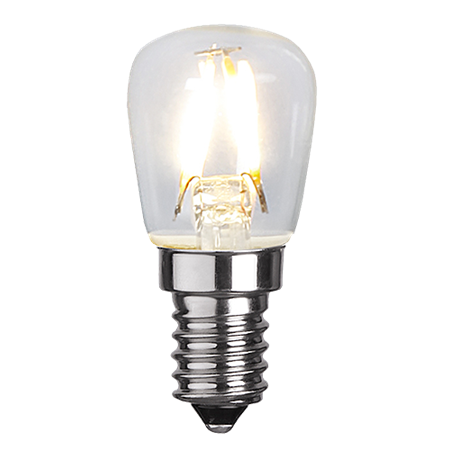 Päronlampa LED 2,2W (10W) Klar E14 T26