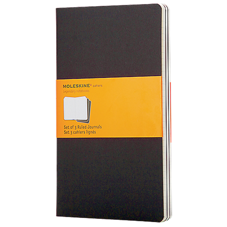 Block Moleskine Cahier Pocket linj. svart 3/fp