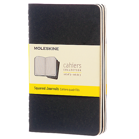 Block Moleskine Cahier Pocket rutat svart 3/fp