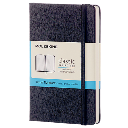 Block Moleskine Hard Pocket prickad svart