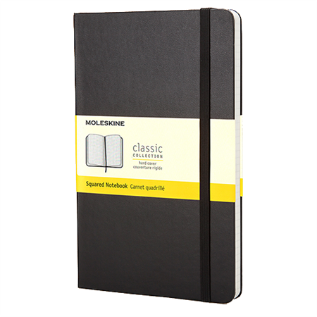 Block Moleskine Hard Pocket rutat svart