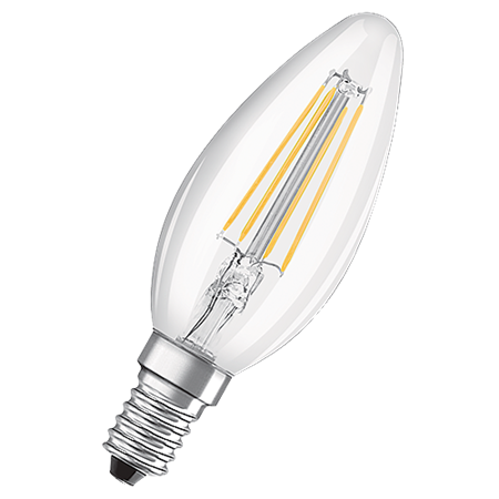 LED-lampa 4W (40W) Kron Klar E14
