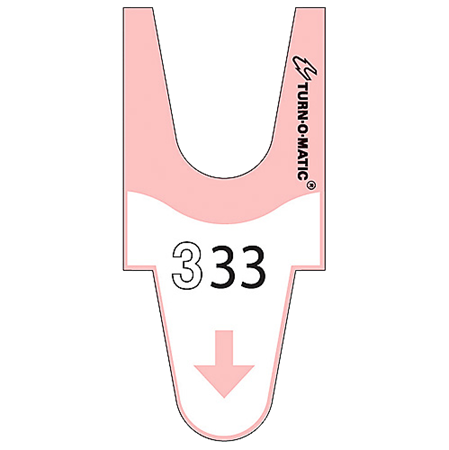 Nummerlappar Checkpoint T90 rosa