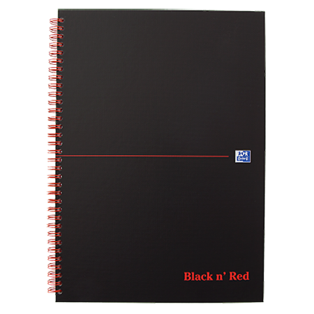 Anteckningsbok Oxford Black n' Red A5 linj.