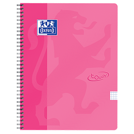 Anteckningsbok Oxford Touch A4 rutat rosa