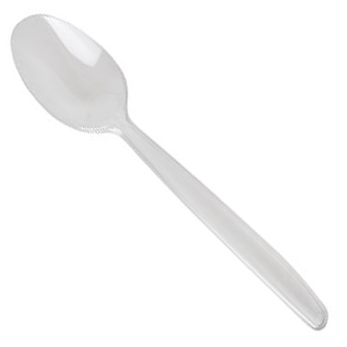 Bestick Sked 18,5cm Transparent 50st "Reuse"