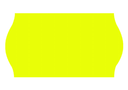 Prismärkningsetikett 26x16mm G2 Fluor gul 6 rl/fp