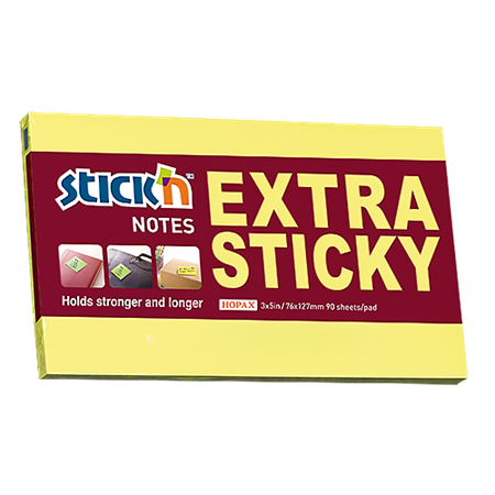 Häftis Stick'n Extra sticky 76x127 mm 12/fp