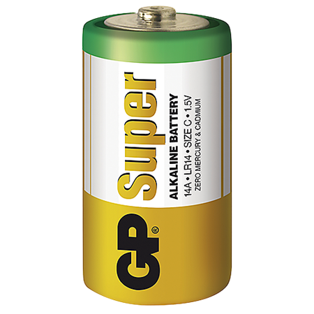 Batteri GP Super Alkaline C 2st/fp