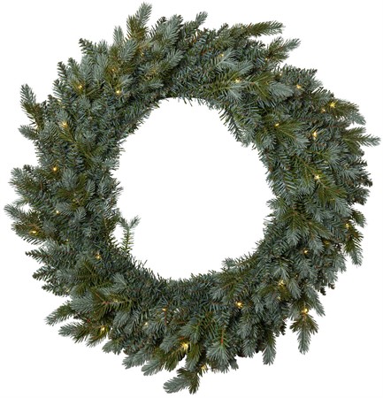 Julkrans Greyland med 60 LED-lampor