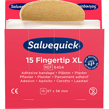 Fingertoppsplåster Salvequick 6454 6 refiller/fp