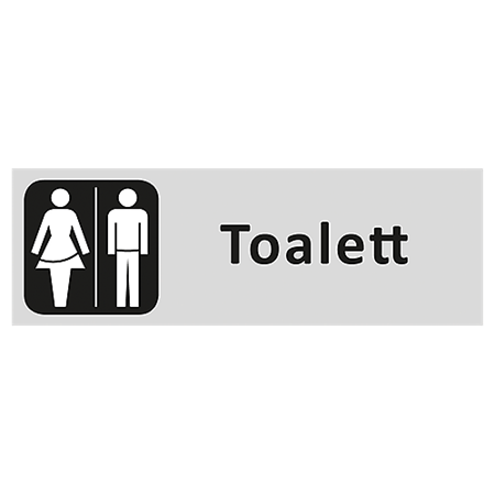 Informationsskylt Toalett dam/herr