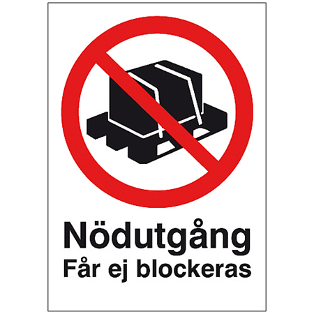 Nödskylt Nödutgång