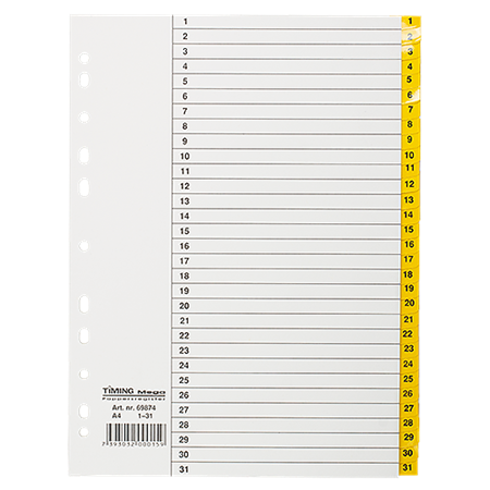 Register Timing Mega  1-31 gul