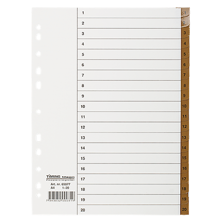 Register Timing Mega  1-20 brun