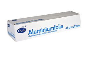 Aluminiumfolie i Box 45cm x 150m