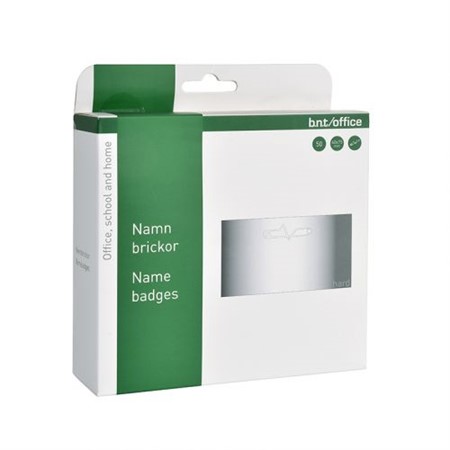 Namnskylt Nål 40x75mm 50st