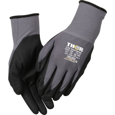 Montagehandskar THOR Grå/Svart strl 11/XXL Svart