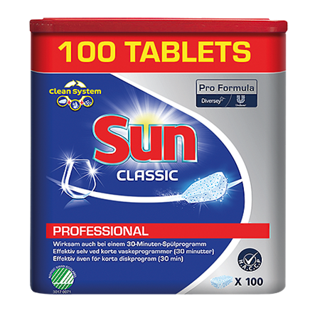 Maskindiskmedel Sun Professional 100 tabletter